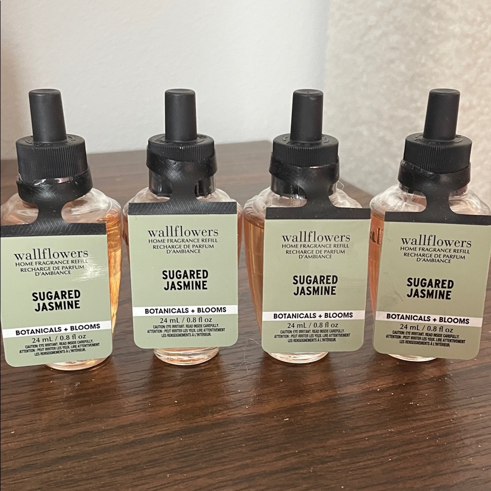 BBW Wallflower refill lot Sugared Jasmine Fragrance set of 4